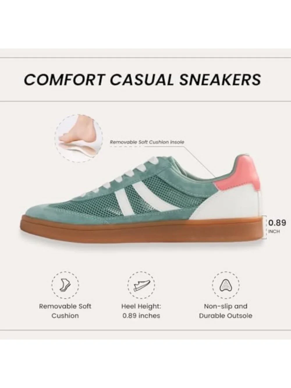 Stylish Women's Leather Slip-On Sneakers | Comfortable Fashion Footwear